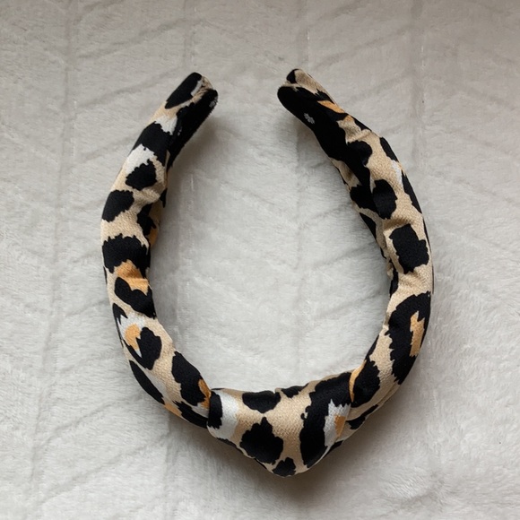 Lele Sadoughi Silk Leopard Print Headband main image 14